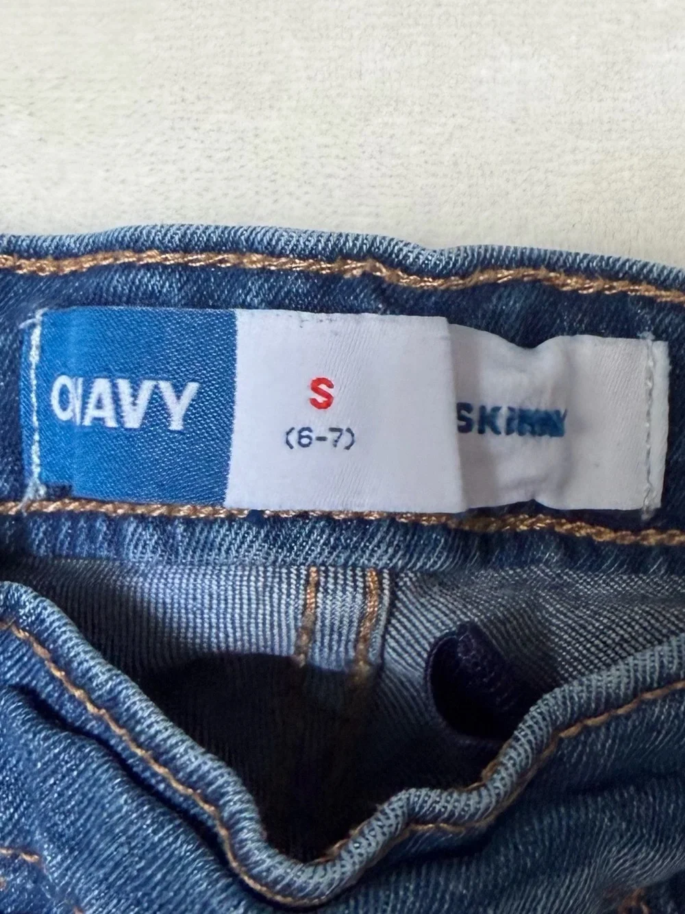 Old Navy Girls Pull-On Skinny Jeans Size S (6-7) Medium Wash